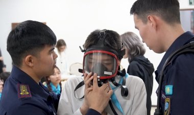 Павлодарлық өрт сөндірушілер оқушылармен бірге квест ойнады