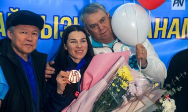 «Бронза» китайского биатлона прибыла в Павлодар