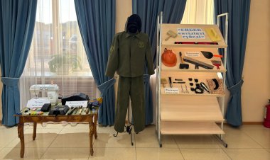 Баянауылда жұмысшы мамандардың құрал-жабдықтары көрмеге қойылды