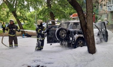 Павлодарда автокөлік өртке оранды