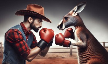 В США кенгуру напал на человека