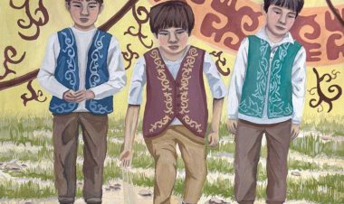 Павлодарская школьница изобразила тюркскую игру