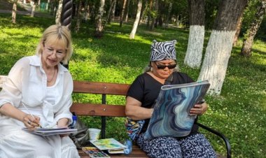 Павлодарда зейнеткерлерге көшпелі пленэр ұйымдастырылды