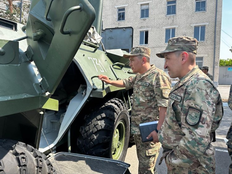 Павлодарда Ұлттық ұланның қару-жарағы мен әскери техникалары тексерілді