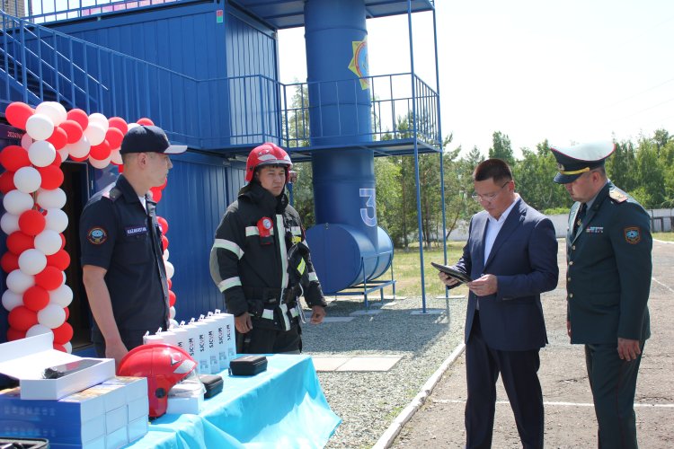 Павлодарлық өрт сөндірушілердің күйзеліске төзімділігі +60 градуста сыналады