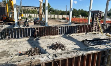 Көктөбе ауылында бассейн салынып жатыр