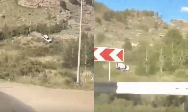 Автомобиль слетел в кювет с серпантина на Жасыбае