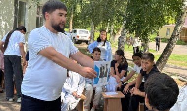 В Актогайском районе тимбилдинг объединил молодежь
