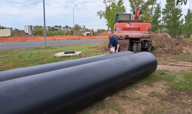 В Аксу заменили участок теплосети сорокалетней давности