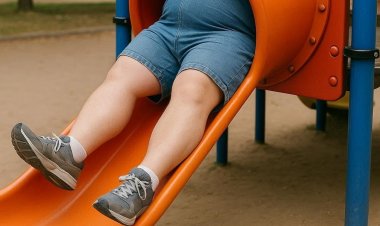 Пожарные США спасли мужчину, застрявшего в детской горке