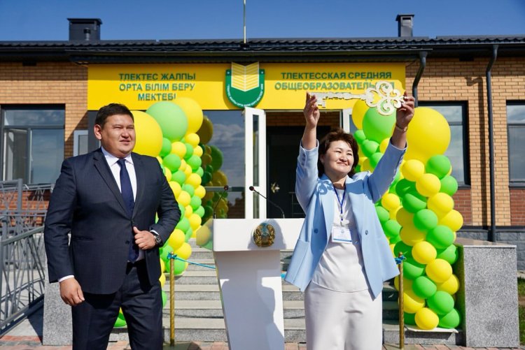 Аққулыда Тілектес ауылында жаңа мектеп бой көтерді