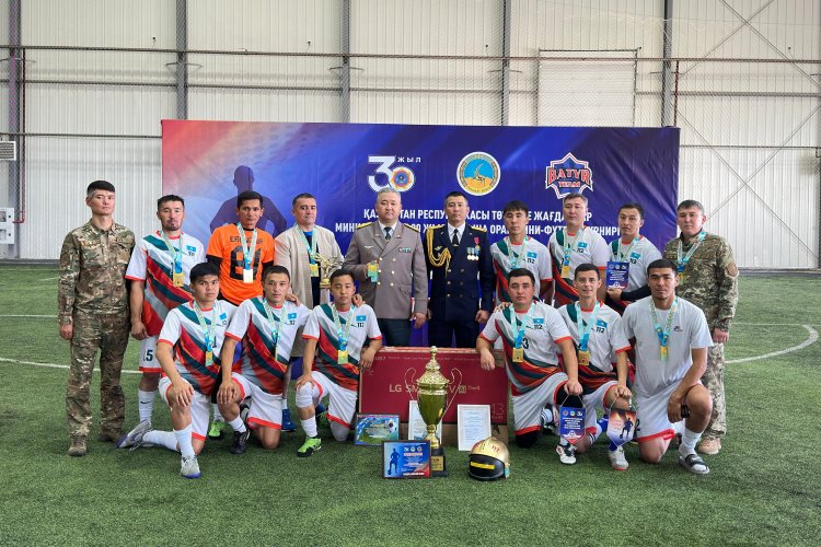 Павлодарда футбол турнирінде ТЖД командасы чемпион атанды