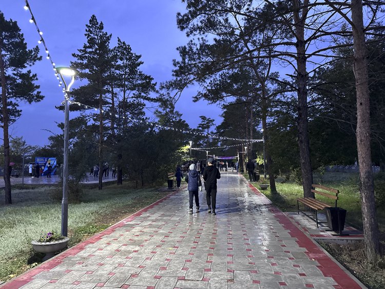 В Зангаре открыли новый парк отдыха