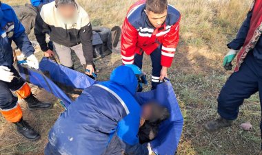 Мужчину завалило грунтом во время земляных работ в Аксу