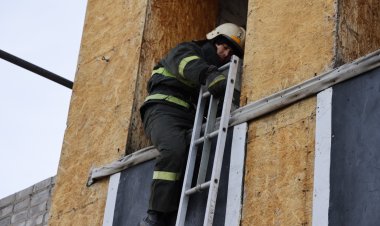 Павлодарда өрт сөндірушілер биіктікте жұмыс істеу машықтарын жетілдірді
