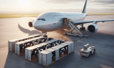 Асыл тұқымды ірі қара мал Даниядан Павлодар облысына ұшақпен жеткізілді