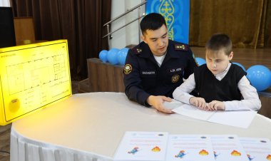 Павлодарда Брайль шрифтімен жабдықталған эвакуация жоспары ұсынылды