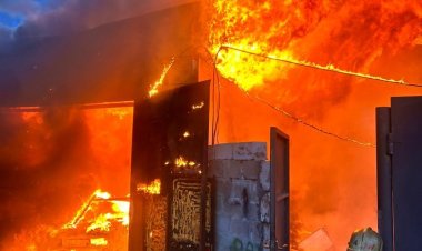 Павлодарда өрт сөндірушілер гаражда шыққан өртті сөндірді