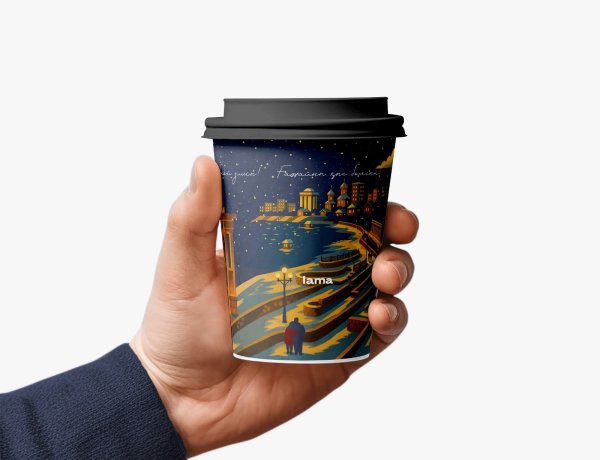 С любовью, Павлодар: дизайнер передала свою ностальгию через кофейные стаканчики