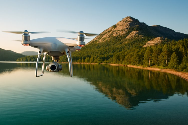Павлодарлық оқушының дроны көлдер мен өзендердің тазалығын тексерді