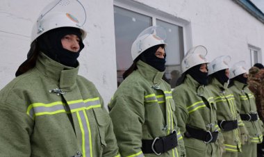 В Щербактинском районе открыли новый пожарный пост