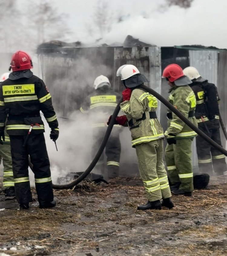 Павлодар облысында өрт сөндірушілер тактикалық дайындықтан өтті