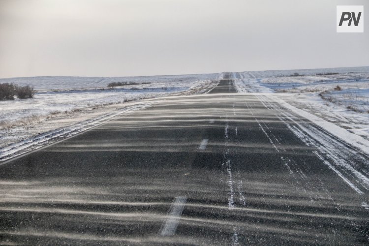 В Павлодарской области закрыли республиканскую трассу