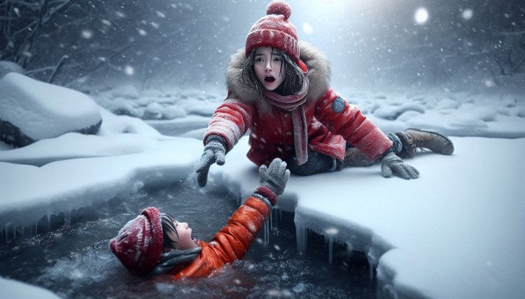 В Китае школьница бросилась спасать маленького ребёнка