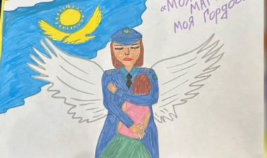 Павлодарда алғаш рет полицейлердің балалары өз ата-анасының суретін салды