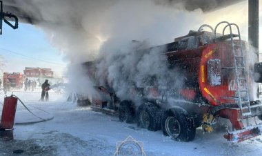 Павлодар облысында бензовоздан өрт шықты