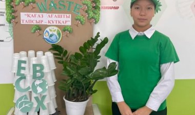 «Қағаз тапсыр – ағаш құтқар»: Аққулыдағы оқушылар экологияға үлес қосты