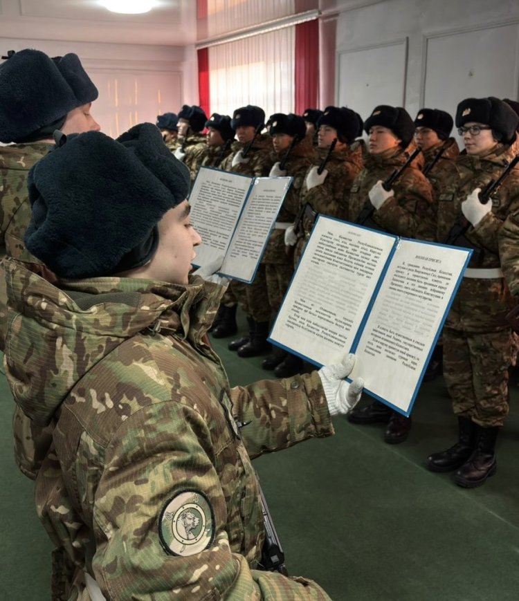 Павлодарда Ұлттық ұлан сарбаздары ант қабылдады