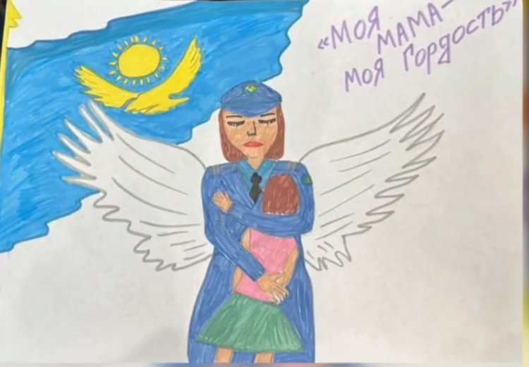 Павлодарда алғаш рет полицейлердің балалары өз ата-анасының суретін салды
