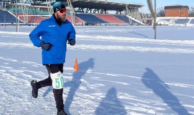 В Павлодаре в поддержку земляков-олимпийцев организовали ультрамарафон
