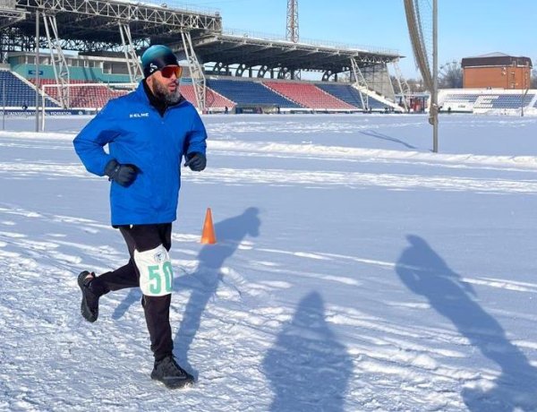 В Павлодаре в поддержку земляков-олимпийцев организовали ультрамарафон