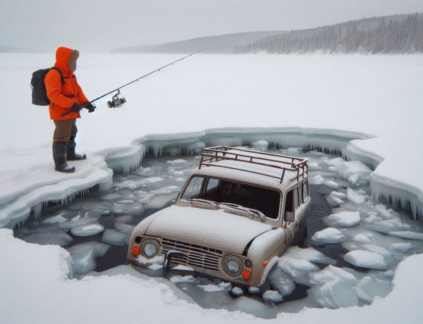 Как павлодарские водители рискуют жизнью, выезжая на лед