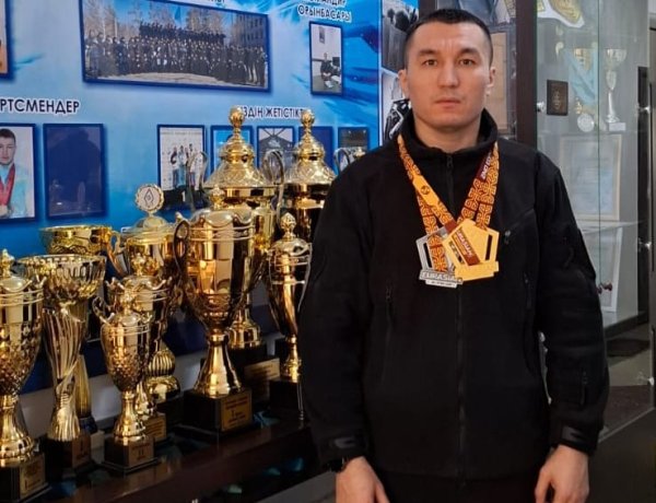 Павлодарлық полицейдің қоржынында – қос медаль