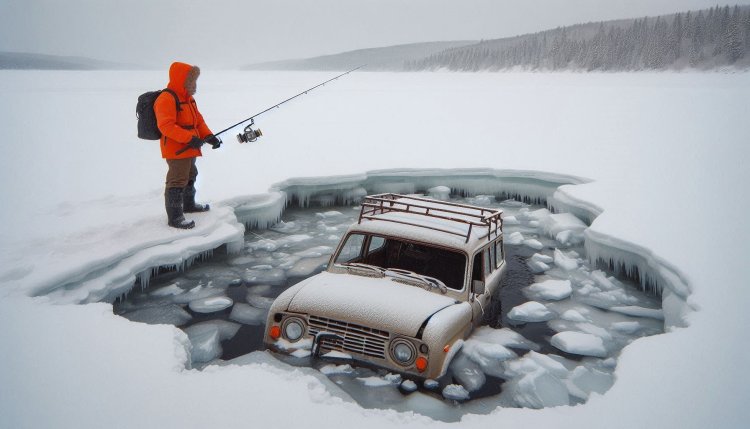 Как павлодарские водители рискуют жизнью, выезжая на лед