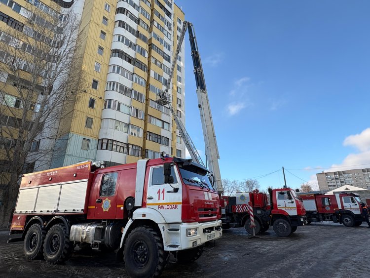 Биіктіктегі қауіп: Павлодарда ауқымды жаттығу өтті