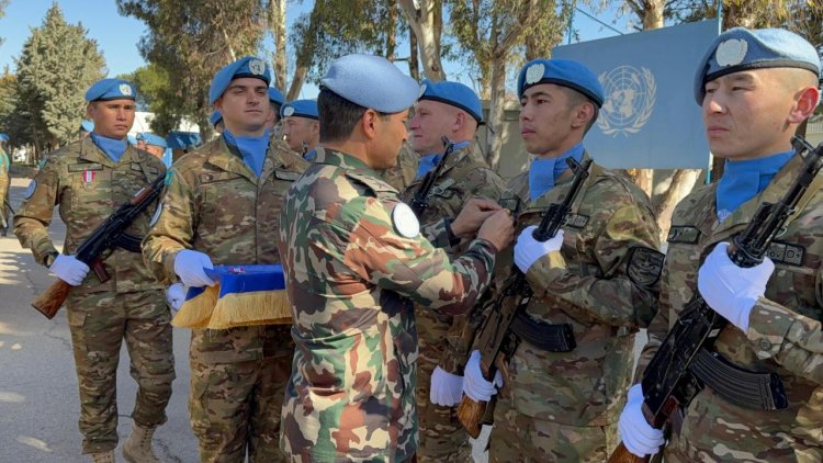 Казахстанские миротворцы удостоены медалей ООН за безупречную службу