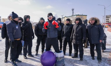 Командному духу мороз не страшен: в Аксу организовали фестиваль здоровья для энергетиков ERG