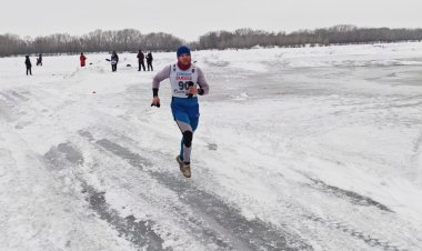 Кросс на льду: павлодарцы проверили себя на прочность