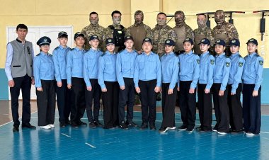 Экибастузские школьники сделали шаг к будущей службе в полиции