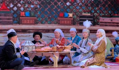 Павлодар облысында оқушылар ұлттық салт-дәстүрлерді сахналап көрсетті