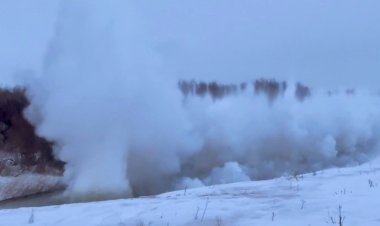 В Павлодарской области на Селете провели взрывные работы