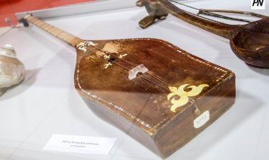 Домбра с раковиной моллюска «казахского Страдивари» хранится в Павлодаре