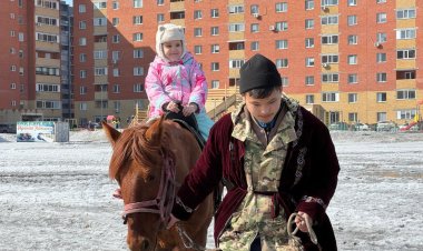 Павлодарда білім ордалары бір сәтке нағыз қазақ ауылдарына айналды