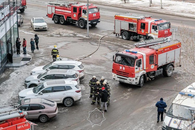 Павлодарда дүкен қоймасынан өрт шықты