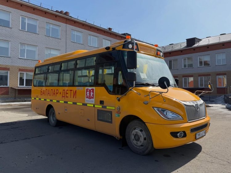 Павлодарда Жетекші ауылына жаңа мектеп автобусы берілді