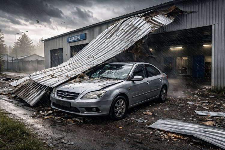 Павлодарда дауылдан зақымданған көлікке өтемақы талап етілмеді